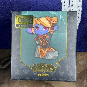 Riot Games League of Legends Poppy Figurine Series 2 #008 Blue Gold Gaming Toy